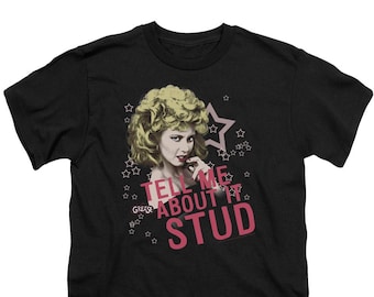 Grease Tell Me About it Stud Youth Black Shirts