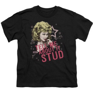Grease Tell Me About it Stud Youth Black Shirts