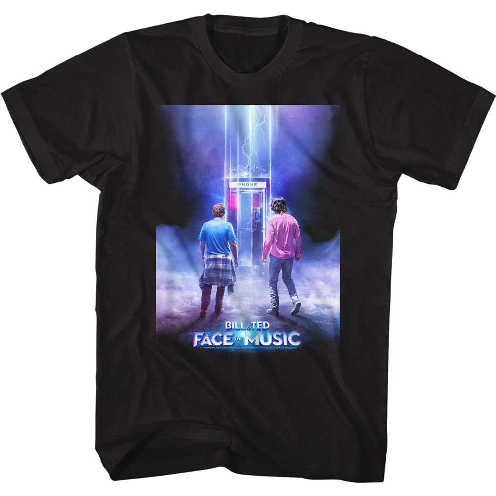 Bill and Ted Face the Music Lightning Phone Booth Black Shirts