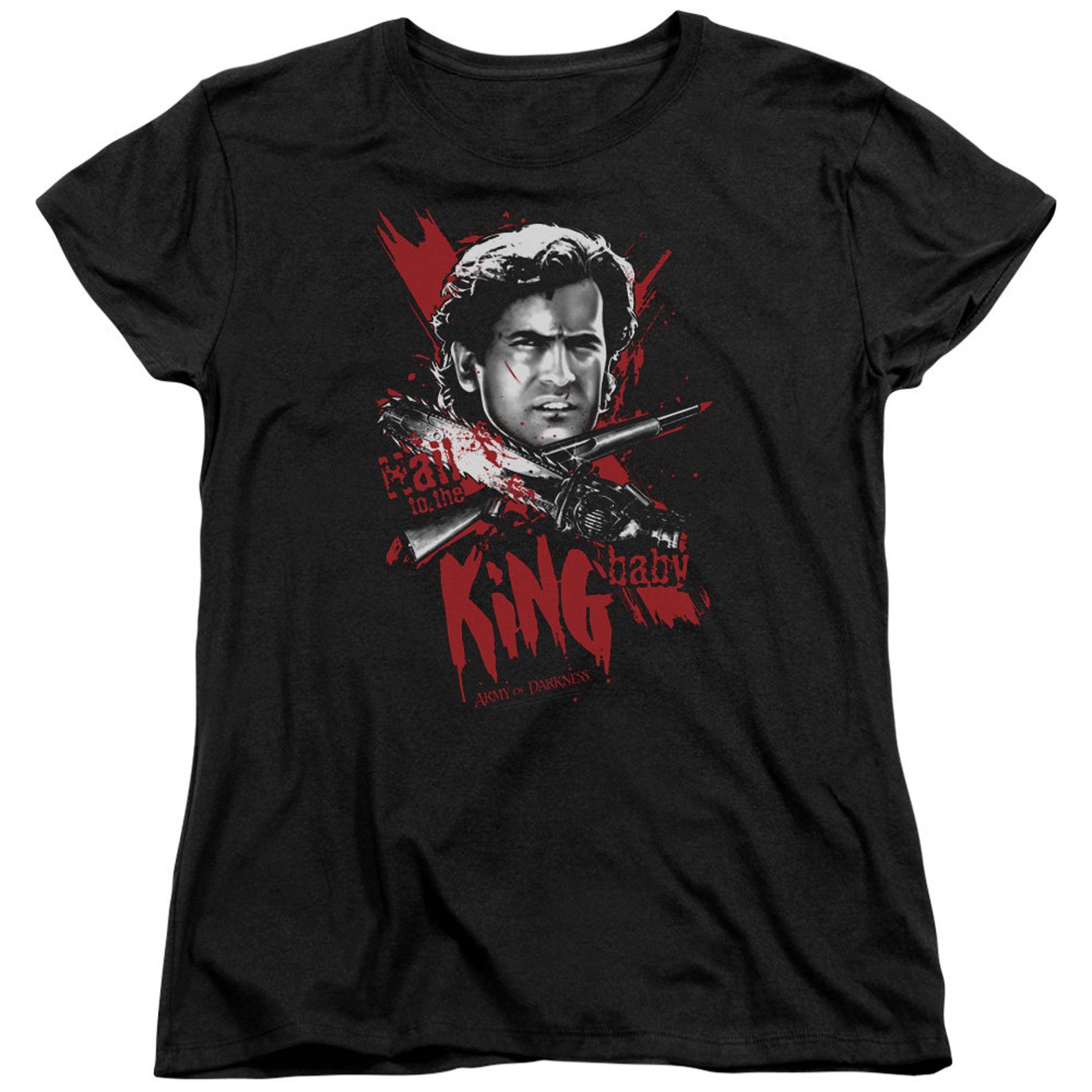 Army of Darkness Hail to the King Baby Juniors and Women Black Etsy