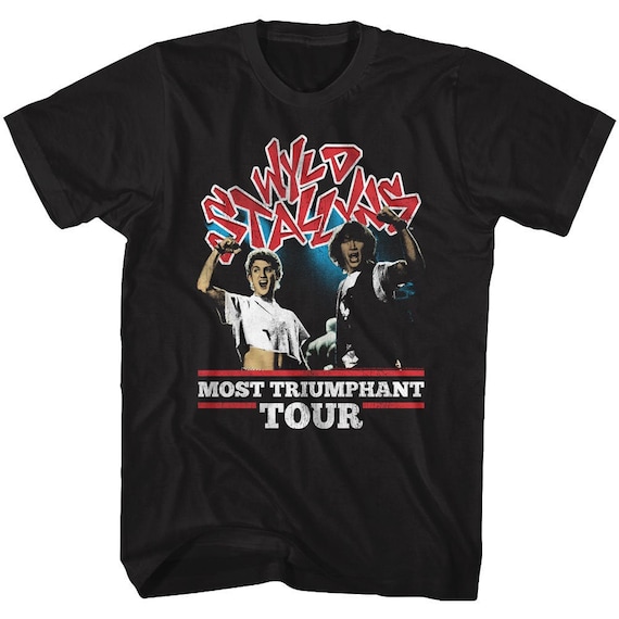 Bill and Ted Wyld Stallyn Most Triumphant Tour Black Shirts - Etsy