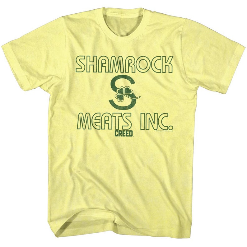 Creed Shamrock Meats Inc. Yellow Shirts - Etsy