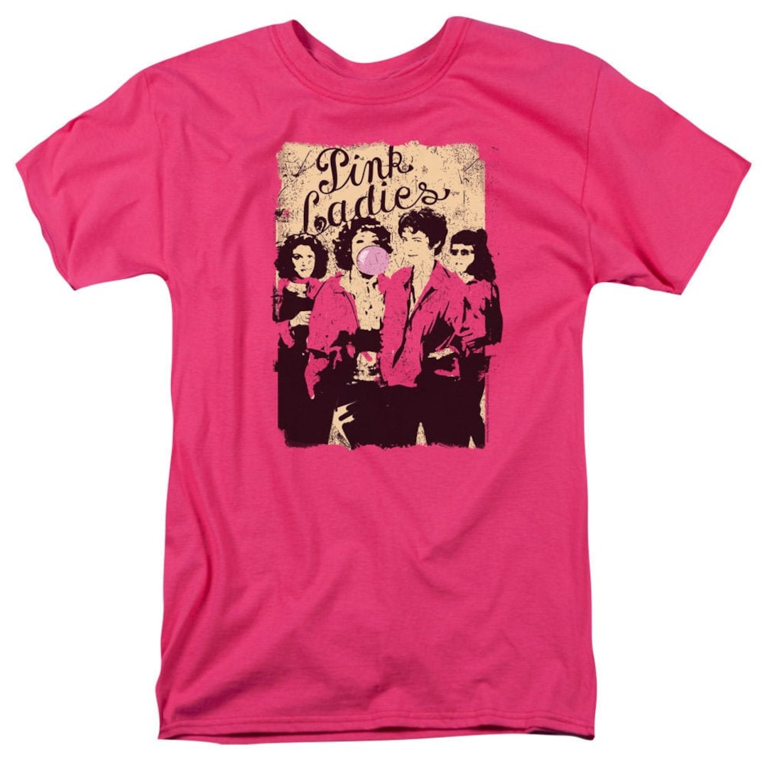 Grease Pink Ladies Hot Pink Shirt Etsy