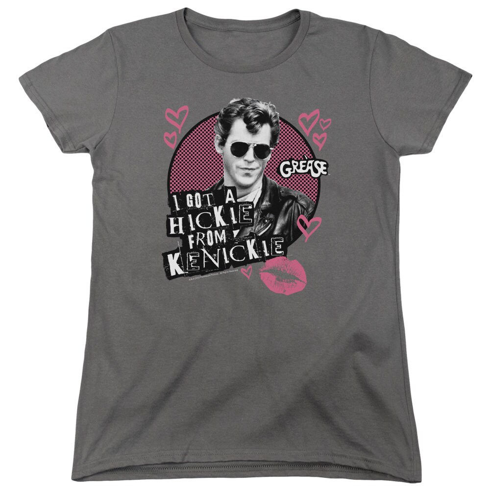 Grease Hickie From Kenickie Juniors and Women Charcoal Shirts - Etsy display picture 1