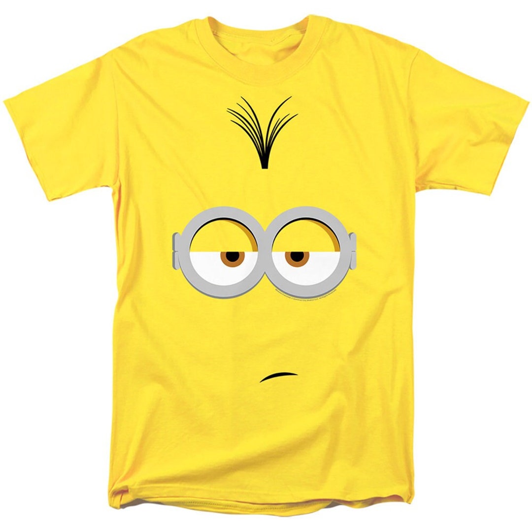 Minions Funny Face and Glasses Logo Yellow Shirts - Etsy