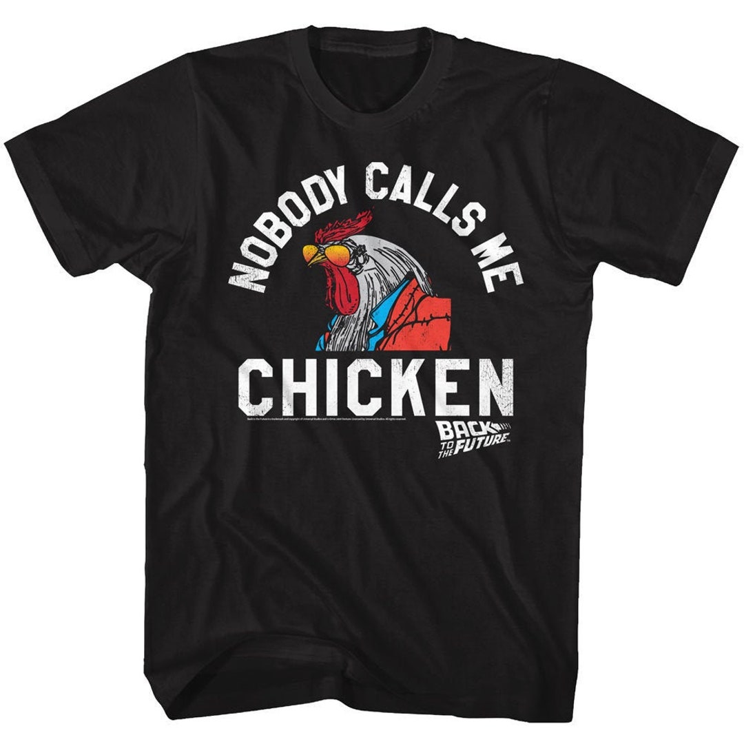 Back to the Future Nobody Calls Me Chicken Black Shirts - Etsy