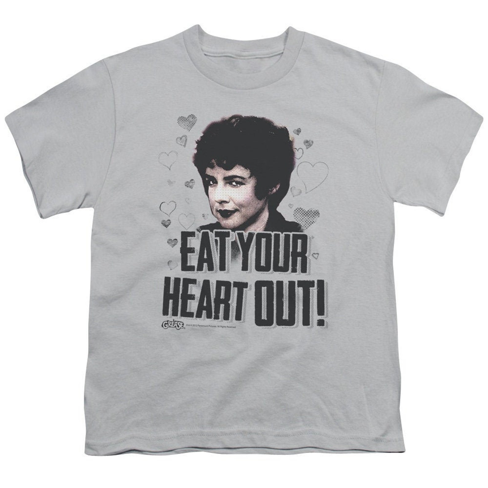 Grease Rizzo Eat Your Heart Out Youth Silver Shirt Etsy