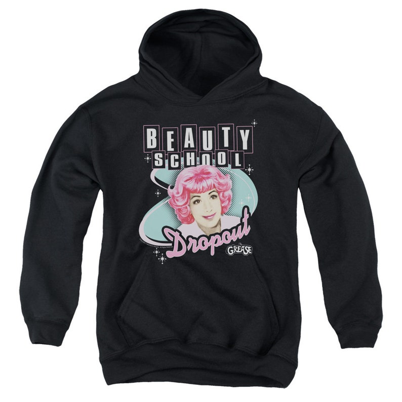 Grease Frenchy Beauty School Dropout Youth Black Shirts Kids Hoodie