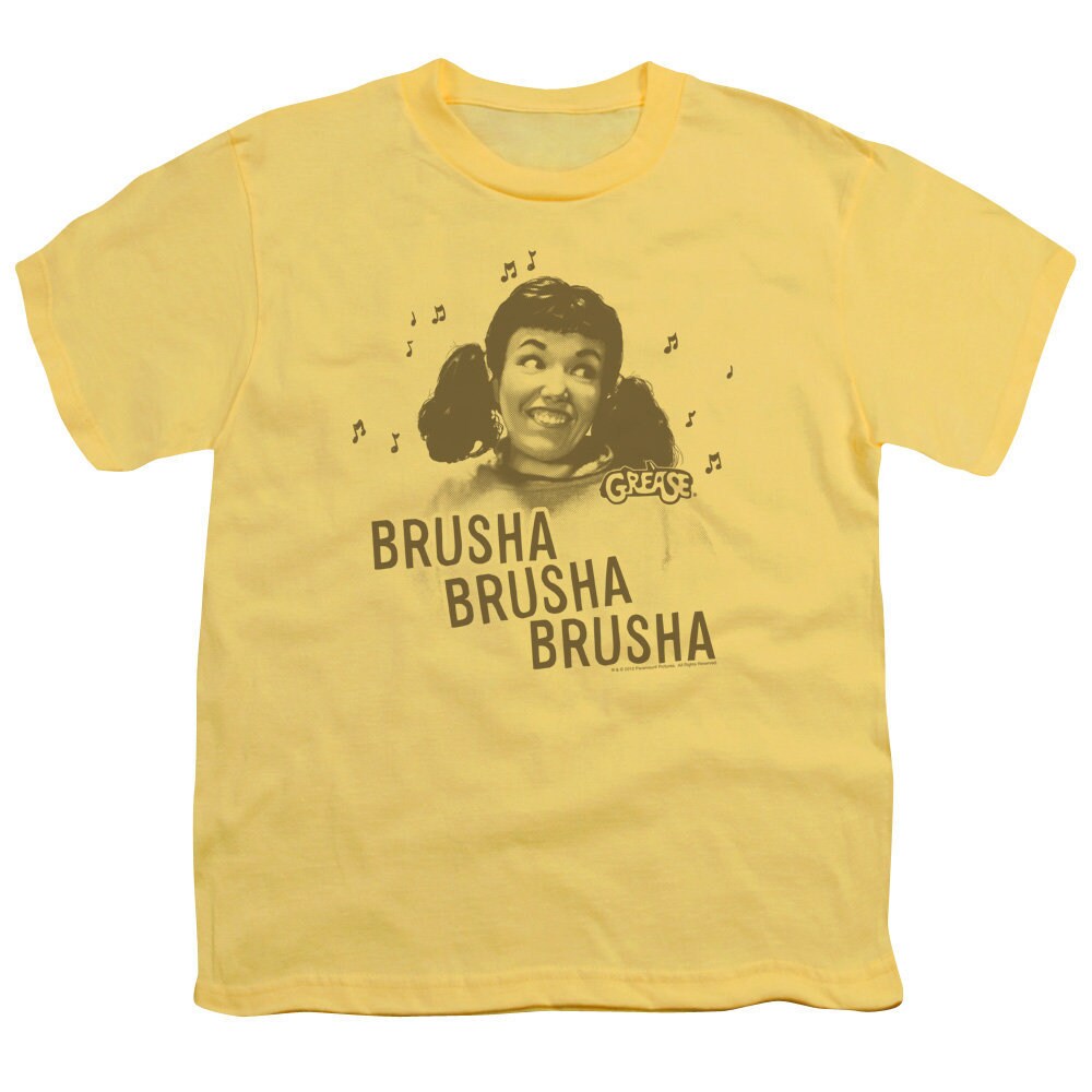 Grease Jan Brusha Brusha Brusha Youth Banana Shirt Etsy