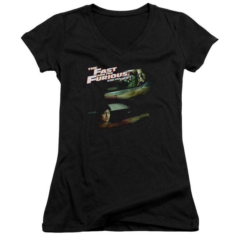 The Fast and the Furious Tokyo Drift Sean vs DK Juniors and Women Black Shirts