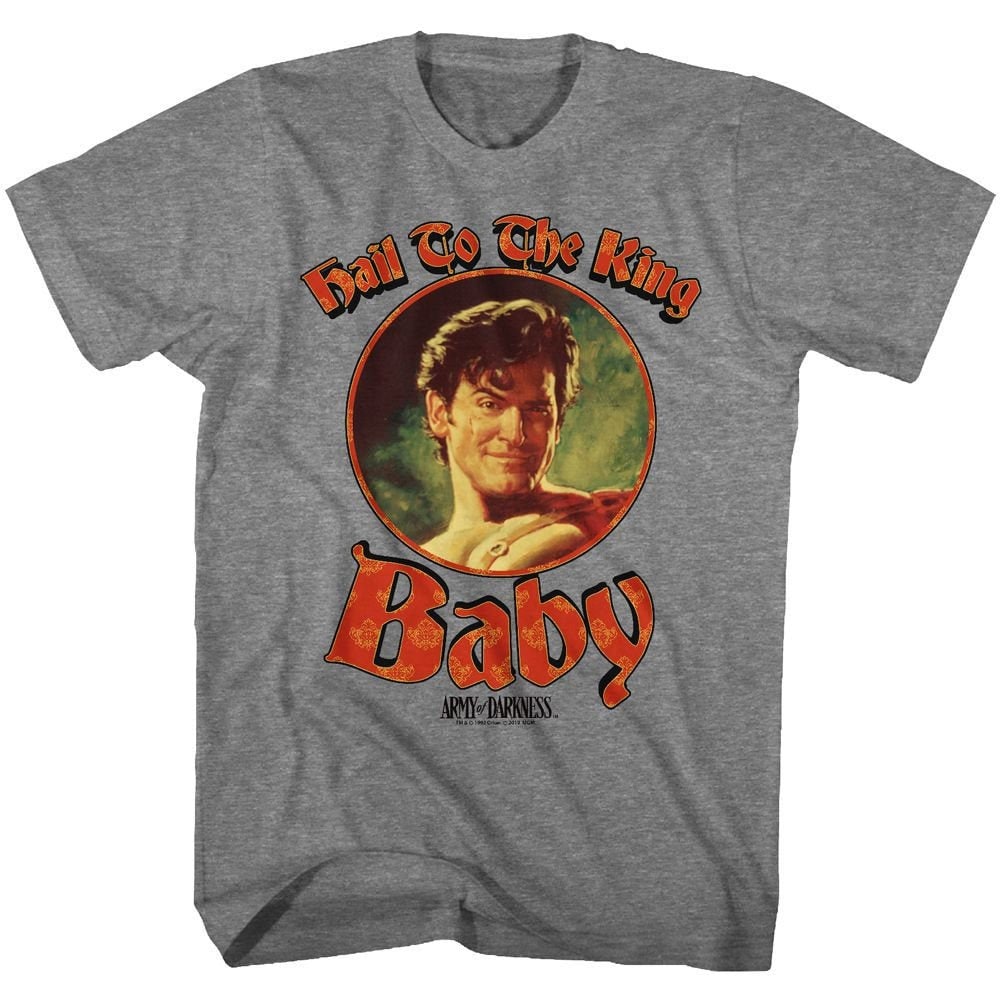 Army of Darkness Hail to the King Baby Heather Gray Shirts Etsy