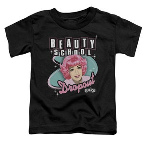 Grease Frenchy Beauty School Dropout Youth Black Shirts Toddler T-shirt