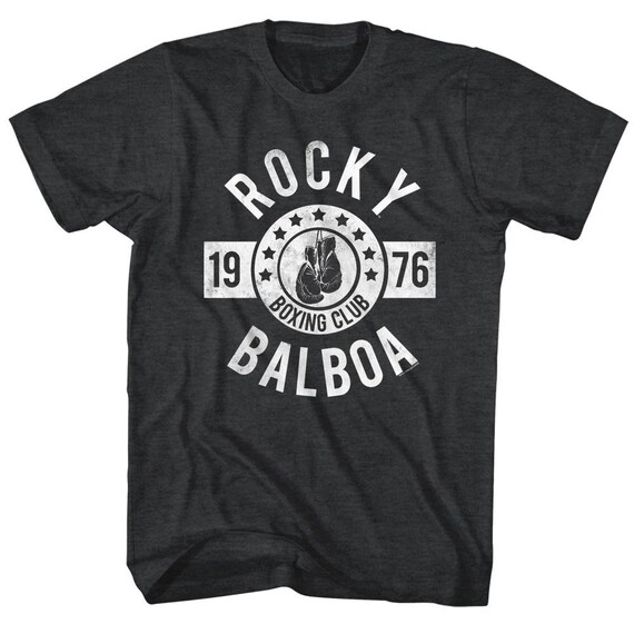 Rocky Balboa Boxing Club Heather Black Shirts | Etsy
