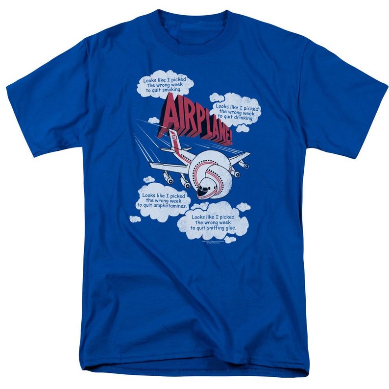 Airplane Movie Picked the Wrong Day Royal Shirts Etsy