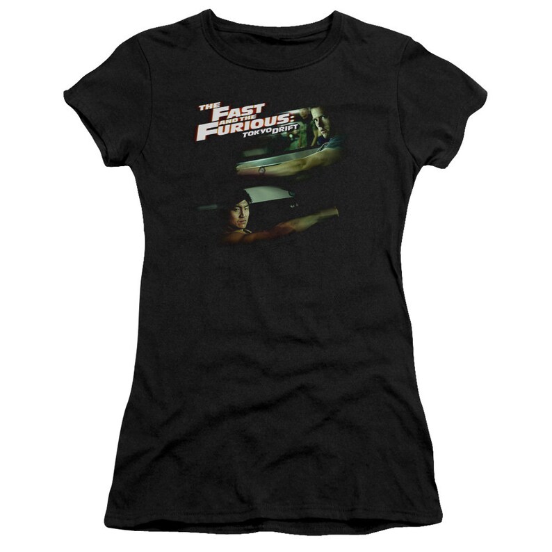 The Fast and the Furious Tokyo Drift Sean vs DK Juniors and Women Black Shirts