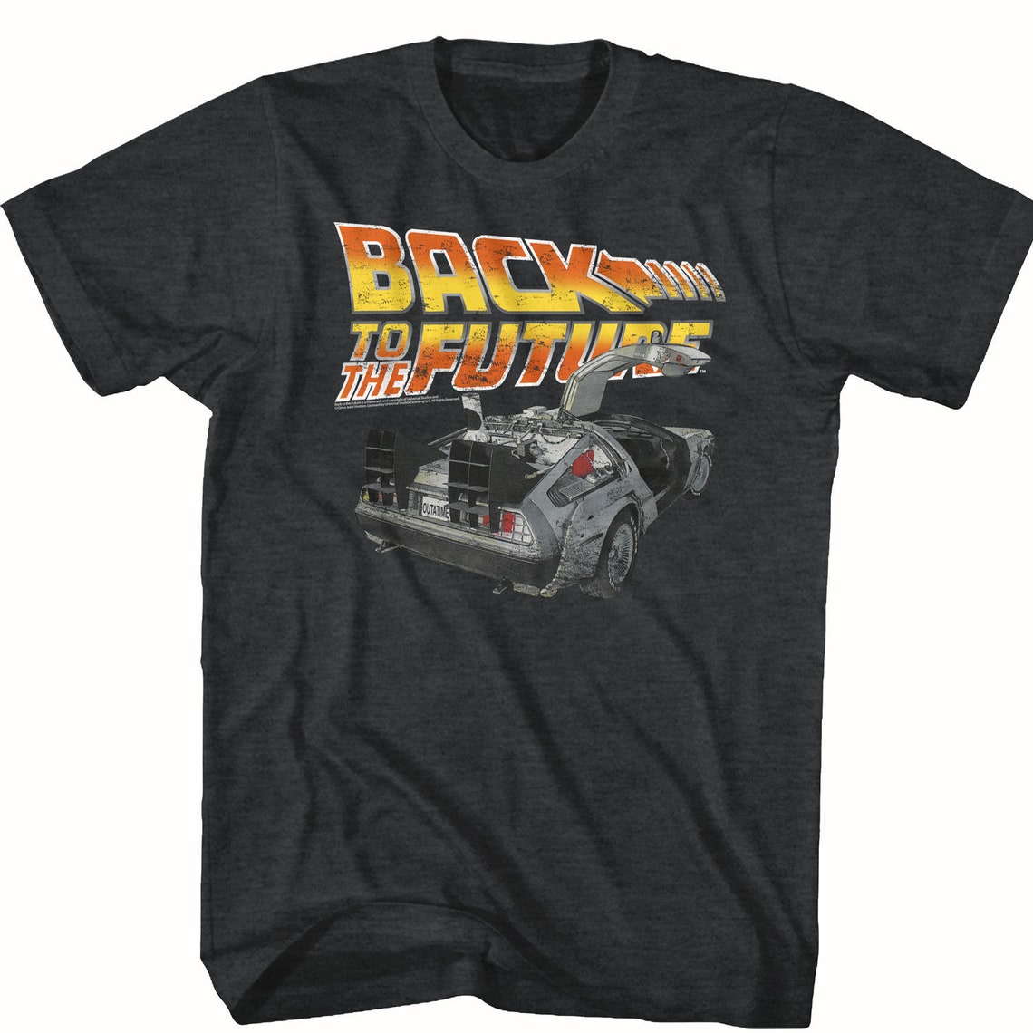 Back To The Future DeLorean Car Logo Black Shirts | Etsy