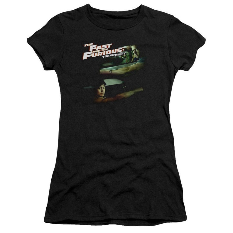 The Fast and the Furious Tokyo Drift Sean vs DK Juniors and Women Black Shirts