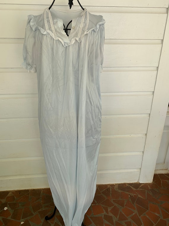 Vintage 80's Blue Silk "Wendy" Nightgown | Vintage