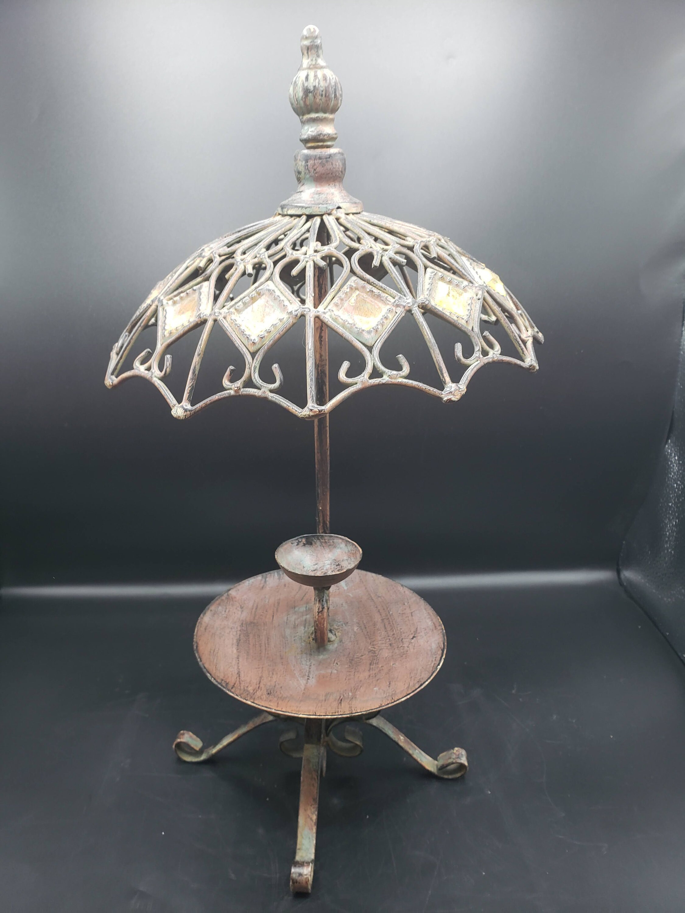 Metal Decor Primitive rustic Umbrella shape Stand Etsy