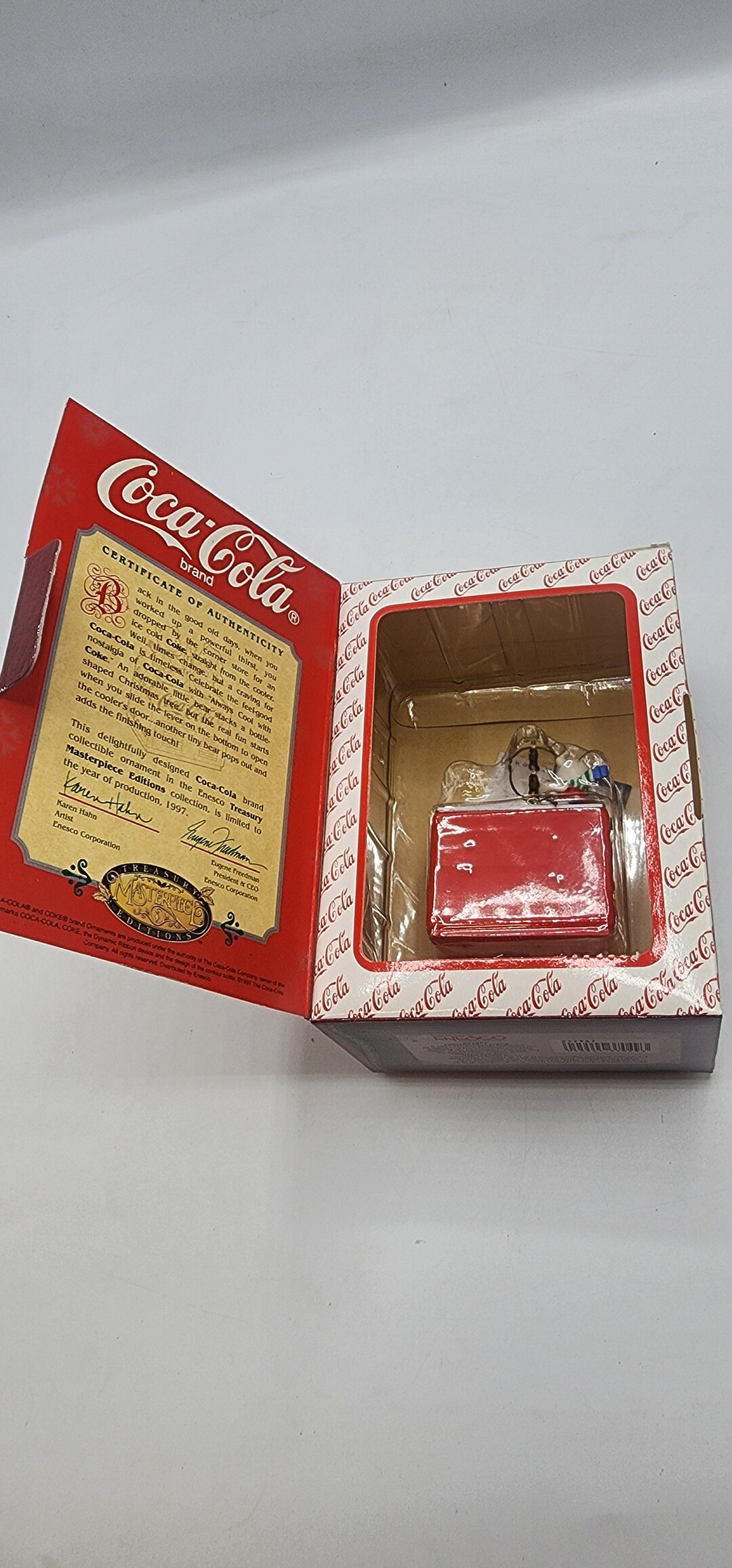 Coca Cola Polar Bear Christmas Ornament 1997 Etsy