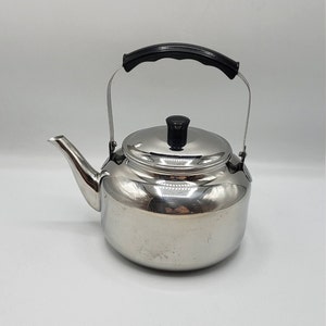 Farberware 761 Stainless Steel Tea Kettle Cute Vintage Petite 1 Qt No Lid