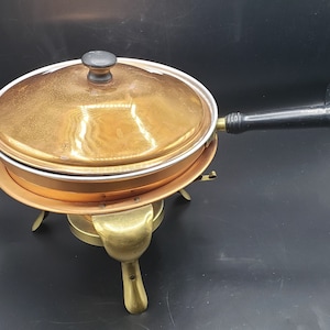 Copper & Brass Chafing Dish Pan