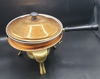 Copper & Brass Chafing Dish Pan