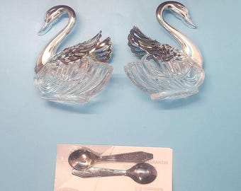 Swan Salt Cellars, La S. Marco, Ilcar, Bugatti, Certificate of Authenticity, Italy
