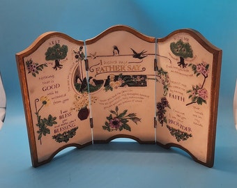 Resin, Religious, Triptych, Vintage, DaySpring Cards