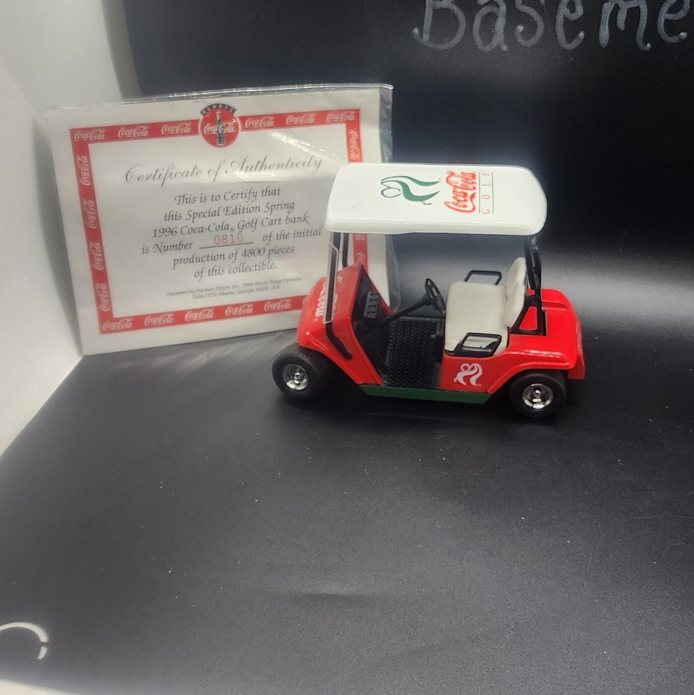 Coca Cola Golf Cart, 1996 With Certificate - Etsy