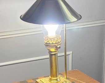 Gorgeous Replica Table Lamp, Vintage 70's, Brass