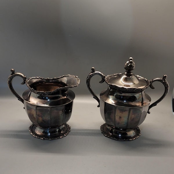 Creamer Set, 1881 Rogers Quadruple, NY 5002