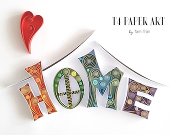 Quilling Paper Art HOME Walldecor Unique Gift Calligraphy