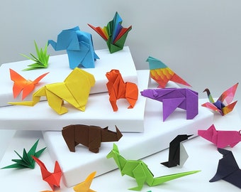 Calendrier de l'Avent Animaux en Origami - Paper Art - Calendriers de l'Avent uniques