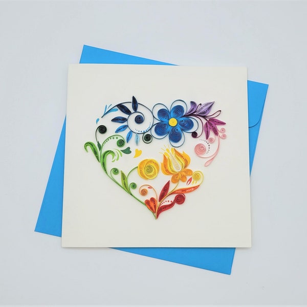 Quilled Greeting Etsy