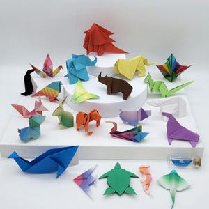 Advent Calendar Origami Animals - Advent Calendar Filling - Paper Art - Unique Advent Calendar