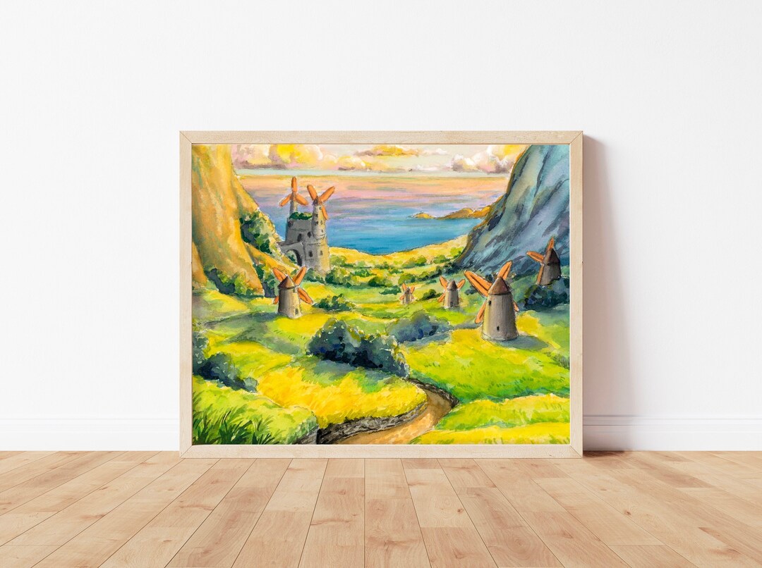 8 Nausicaa Valley of the Wind Art Print Studio Ghibli Fan Art Anime ...
