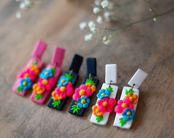 Mexican Embroidery Earring Bars