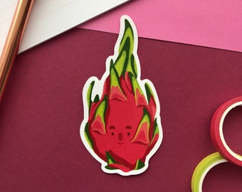 Dragon fruit vinyl sticker