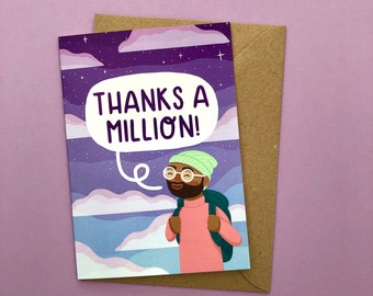 Thanks a million! | thank you card