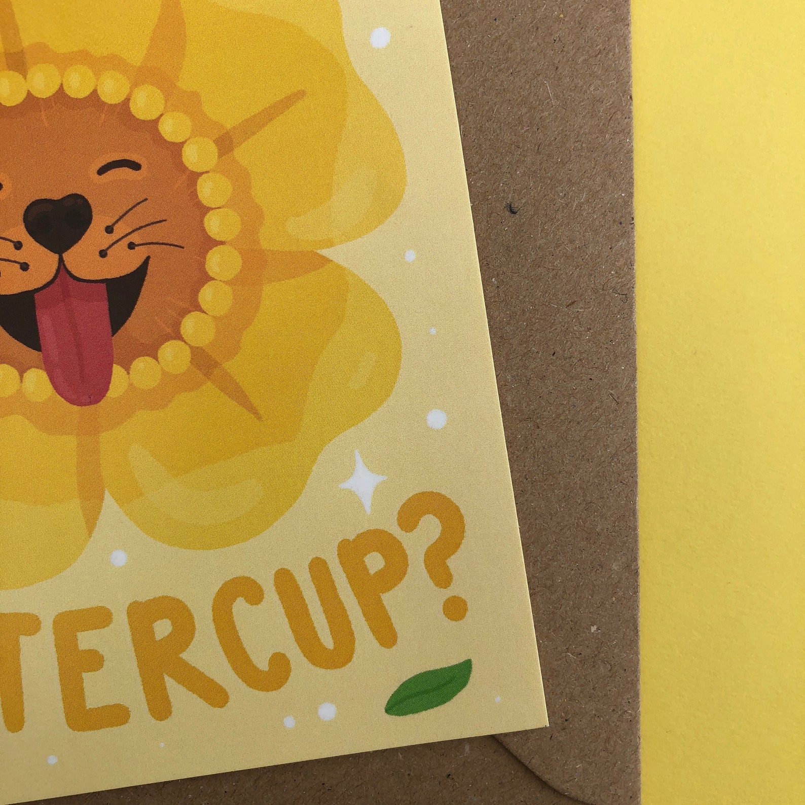 Whats up buttercup Greetings card Etsy