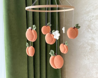 Peach Baby Mobile Nursery