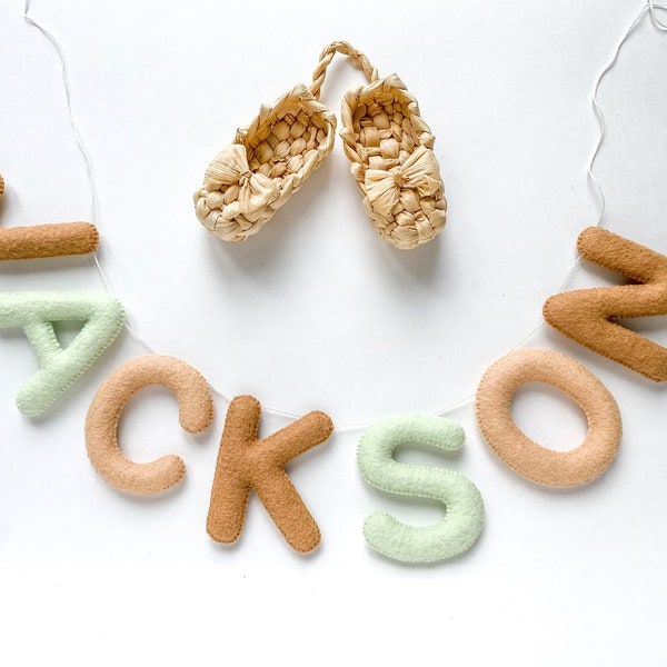 Felt Name Garland Etsy