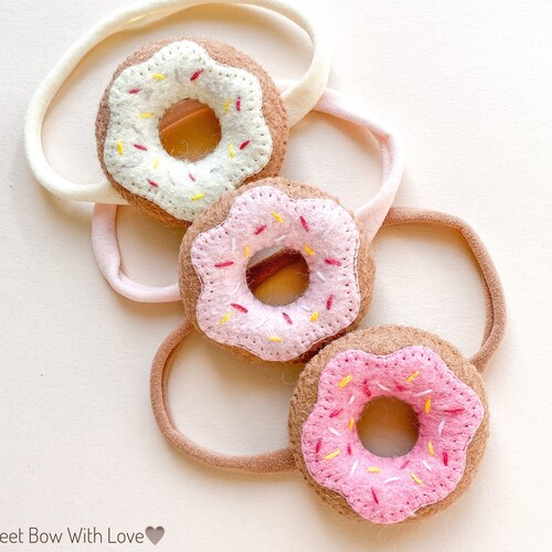 Felt Donut Headband Baby Etsy