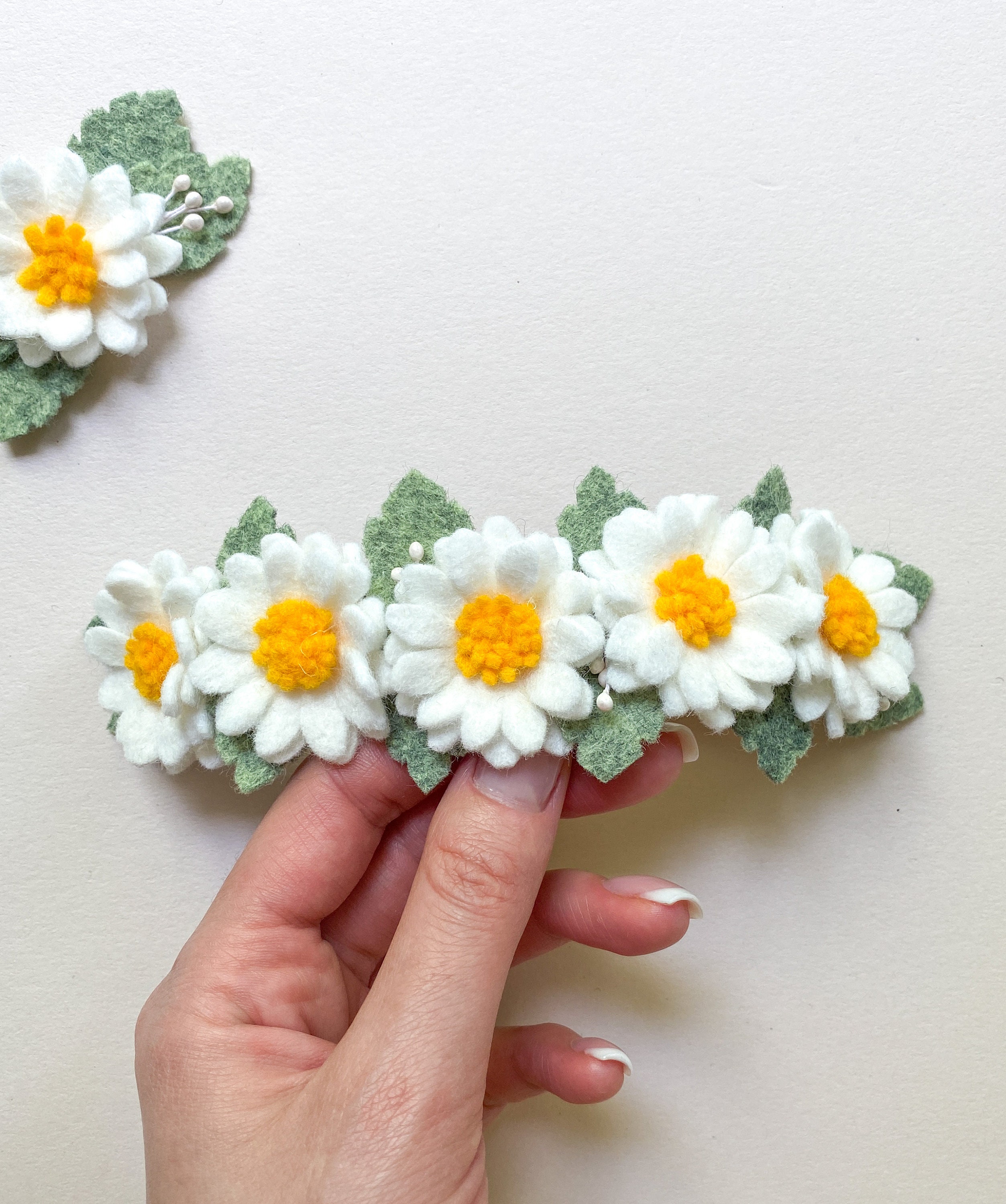 Daisy Felt Flower Crown/Baby Daisy Headband/Felt Daisy Etsy