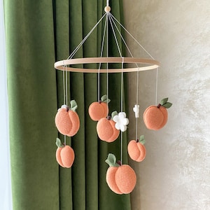 Peach Baby Mobile Nursery