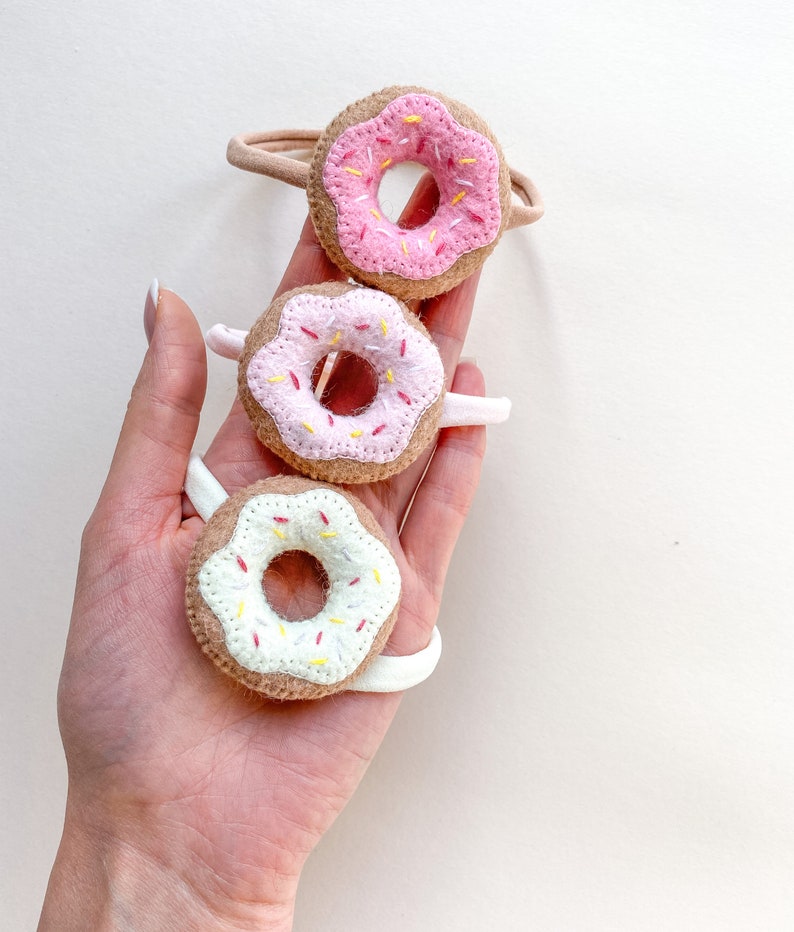 Felt Donut Headband Baby Etsy