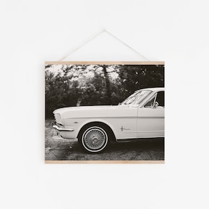 1965 Ford Mustang Photography Print 12 / Classic Car Art / Ford Mustang Home Decor / Black and White Photography