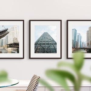 Chicago Photography Print Set / Gallery Wall / Chicago Wall Art / Chicago Street Photography