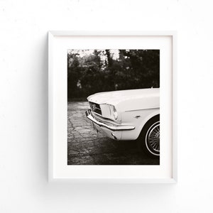 1965 Ford Mustang Photography Print 10 / Classic Car Art / Black and White Photography / Office Decor / Modern Wall Art / Classic Car Gift